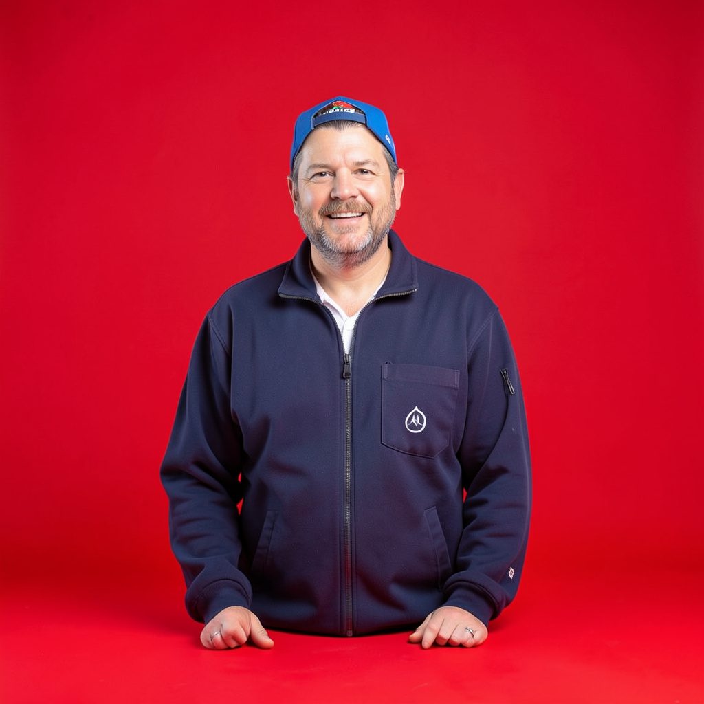 A minimal studio composition suggesting networked digital business connections, deep blue tones with a professional, modern mood